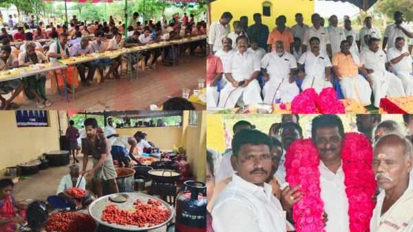 பேரூருக்கே இப்படியா? 3000 பேருக்கு கிடா விருந்து..கரண்டி ஆம்லேட்,சிக்கன்65! மிரளவிட்ட திமுக செயலாளர்