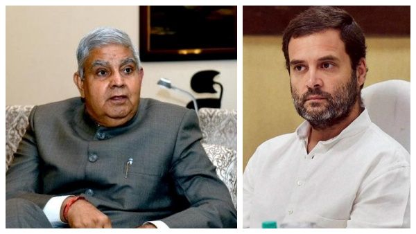 துணை ஜனாதிபதியாக தேர்வான ஜெகதீப் தன்கருக்கு ராகுல் காந்தி வாழ்த்து -மார்கரெட் ஆல்வாவுக்கும் வாழ்த்து