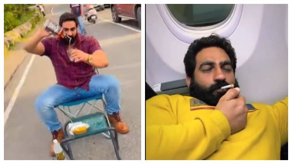 நட்ட நடுரோட்டில் மது! நடுவானில் சிகரெட்.. அத்துமீறிய யூடியூபர் தலைமறைவு.. சன்மானம் அறிவித்தது போலீஸ்