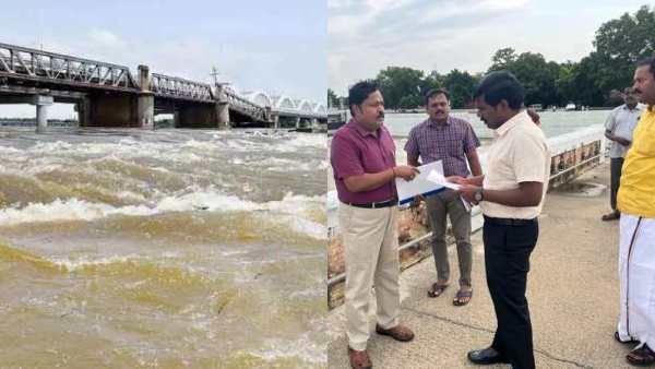 திருச்சி முக்கொம்பு அணையில் இருந்து 1.29 லட்சம் கன அடிநீர் திறப்பு-காவிரி கரையோர மக்களுக்கு வார்னிங்