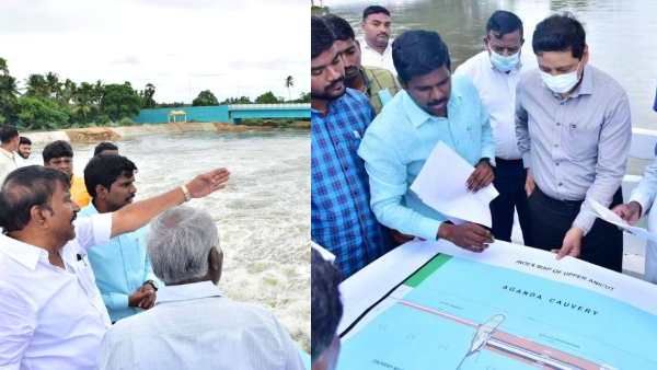 பொங்கி வரும் காவிரி! ஆர்ப்பரிக்கும் ஆற்றின் நீரோசை! திருச்சிக்கு ஓடோடி வந்த சந்தீப் சக்சேனா!