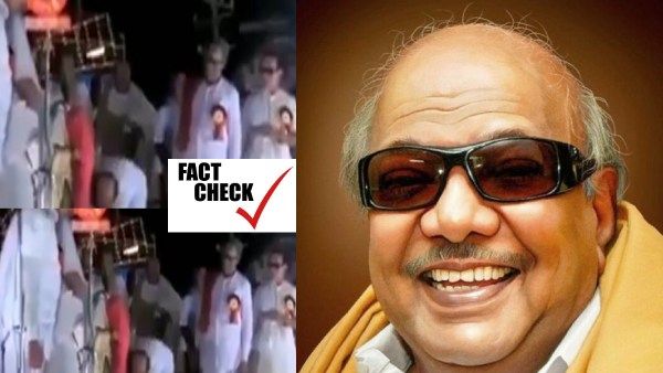 Fact Check : இந்திரா காந்தி காலில் கருணாநிதி விழுந்ததாக மீண்டும் பரப்பப்படும் வீடியோ.. உண்மை என்ன? 