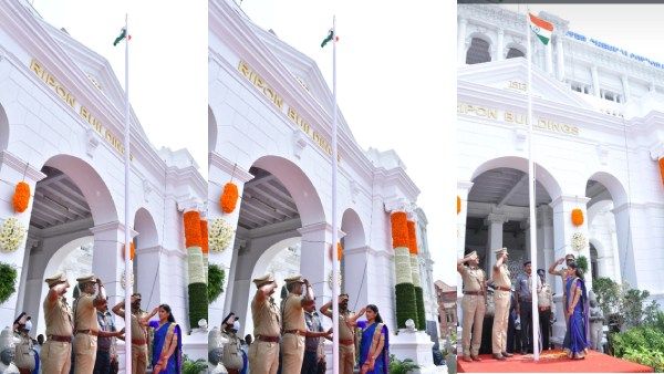 76வது சுதந்திர தினம்..ஜொலித்த ரிப்பன் மாளிகை..தேசியக் கொடி ஏற்றிய மேயர் பிரியா