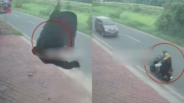 அசுர வேகத்தில் வந்த கார்.. பல அடி உயரம் பறந்த தம்பதியர்.. கணவன் உயிரிழப்பு; மனைவி படுகாயம்