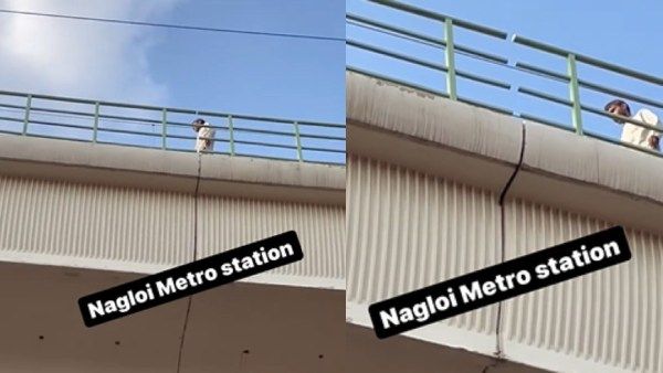 மெட்ரோ ரயில் டிராக்கில் 