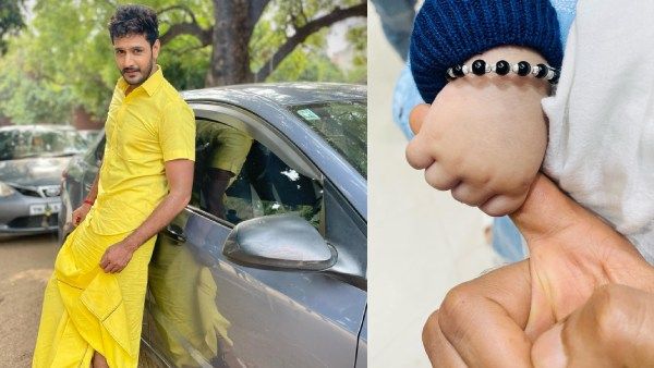 மேஜிக்கல் பாண்ட்..மகன் புகைப்படத்தை பதிவிட்ட ரோஜா ஹீரோ சிபு சூர்யன்