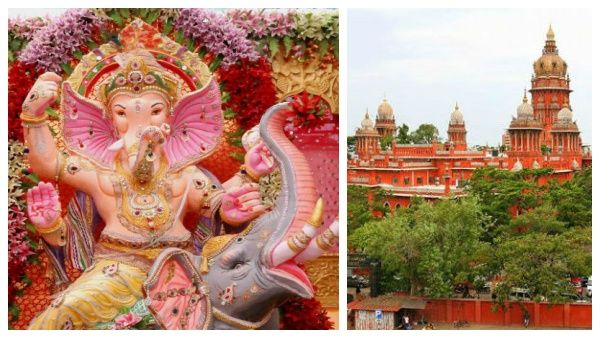 கோவை வீட்டு வசதி வாரிய குடியிருப்பில் விநாயகர் சதுர்த்தி கொண்டாடலாம்.. ஊர்வலம் கூடாது - ஹைகோர்ட்