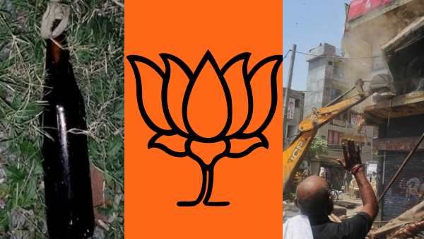 பெட்ரோல் குண்டுவீச்சு.. தமிழகத்தில் “புல்டோசர்” மாடலா? பாஜக வெளியிட்ட இந்த “போட்டோவை” பாருங்க