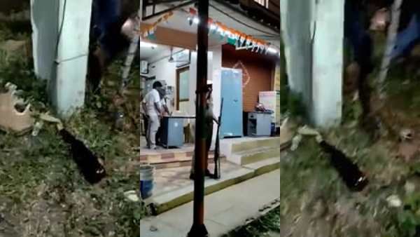 கோவை பாஜக அலுவலகத்தின் முன்பு 