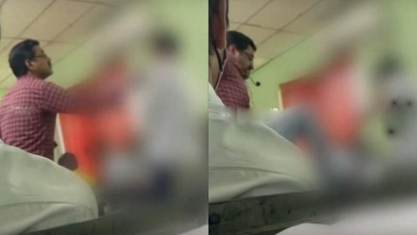 ஹாயாக.. வகுப்பறையில் பாட்டு கேட்ட மாணவன்.. பொளந்து கட்டிய ஆசிரியர்.. பாய்ந்தது 