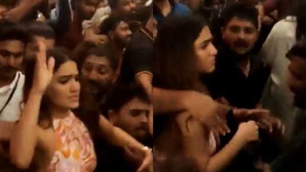 கோழிக்கோடு மாலில் பிரபல நடிகை மேல் கண்ட இடத்தில் கை வைத்த ரசிகர்.. கன்னத்தில் பளார்- வீடியோ