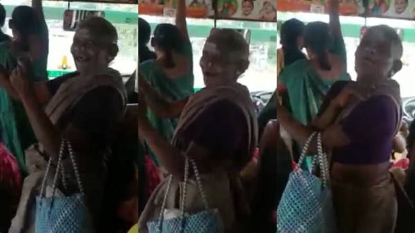 நான் மாந்தோப்பில் நின்றிருந்தேன்! எம்ஜிஆர் பாடலுக்கு டவுன் பஸ்ஸில் டான்ஸ் ஆடிய பாட்டி! செம ஸ்டெப்பு