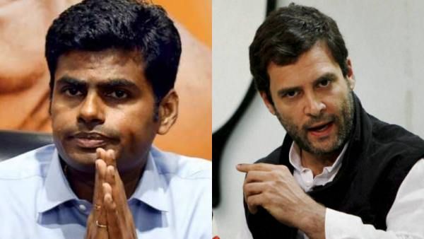 ராகுல் காந்தி காங்கிரஸ் தலைவராகட்டும் - சொல்கிறார் அண்ணாமலை.. “பாஜகவுக்கு” நல்லதாம்