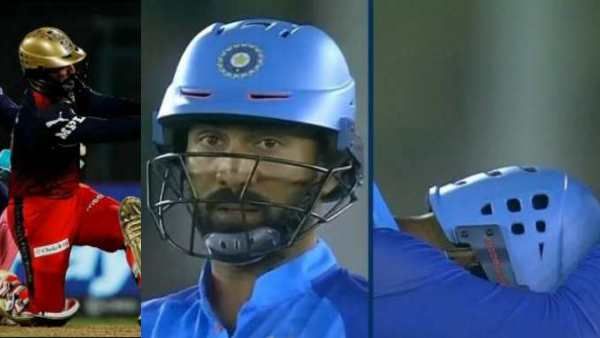 தினேஷ் கார்த்திக்கின் “ஹெல்மெட்டை” கவனிச்சீங்களா? அதுமட்டும் ஏன் இவ்வளவு “வித்தியாசமாக” இருக்கு?