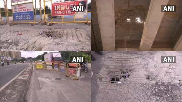 தலை விரித்தாடிய ஊழல்? 12 வருடத்தில் பெங்களூரின் முக்கிய மேம்பாலத்தில் பெரிய ஓட்டை.. மக்கள் அச்சம்