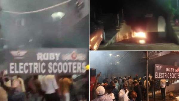 ஹைதராபாத் எலக்ட்ரிக் பைக் ஷோ ரூமில் திடீரென ஏற்பட்ட பயங்கர தீ- 8 பேர் கருகி பலி