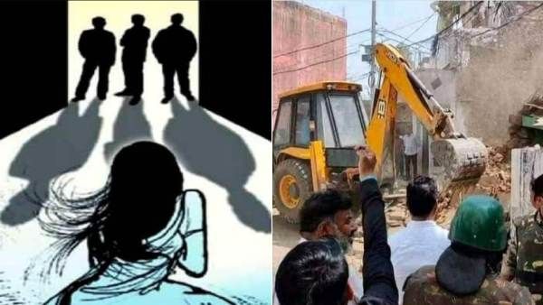 கூட்டு பாலியல் பலாத்காரம் செய்தவர்கள் வீட்டை இடித்து தள்ளிய போலீஸ்.. வரவேற்ற ஊர் மக்கள் 