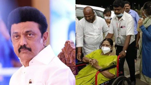 ஜெர்மனியிலிருந்து திரும்பிய ராஜாத்தி அம்மாள்! குடும்பத்துடன் சென்று நலம் விசாரித்த முதல்வர் ஸ்டாலின்