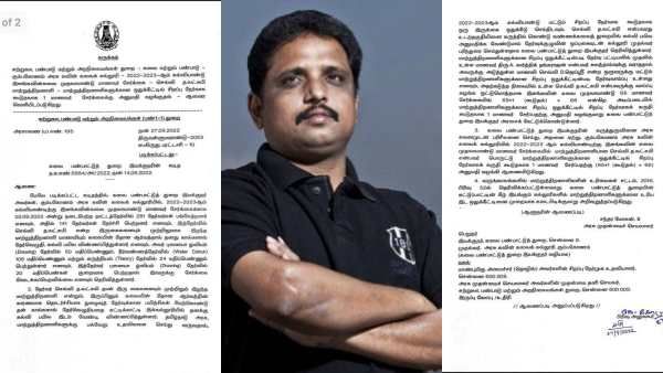 2 கைகள் இல்லாத “லட்சுமி”.. காலில் “ஓவியம்”! சு.வெங்கடேசன் உதவியால் அரசு கல்லூரியில் மாணவிக்கு “சீட்”