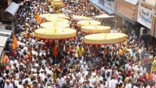 திருப்பதி பிரம்மோற்சவம்.. திருமலைக்கு பயணிக்கும் சென்னை திருக்குடைகள்.. கருட சேவை நாளில் அலங்கரிக்கும்