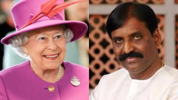 உங்களோடு கைக்குலுக்கியது தான் உள்ளங்கை பெருமை.. பிரிட்டன் மகாராணி எலிசபெத்துக்கு, வைரமுத்து இரங்கல்