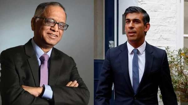 பிரிட்டன் பிரதமராகும் ரிஷி சுனக்! மாமனார் இன்போசிஸ் நாராயணமூர்த்தி பெருமை..என்ன சொன்னார் தெரியுமா?