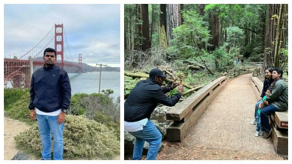 குழந்தையுடன் வந்த தம்பதி..அமெரிக்காவில் சட்டென போட்டோகிராபராக மாறிய அண்ணாமலை! பின்னணி