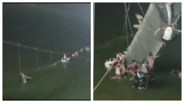 பயங்கரம்.. குஜராத்தில் 91 பேரின் உயிரை குடித்த ஆறு.. சட்டென அறுந்து விழுந்த கேபிள் பாலத்தால் சோகம்