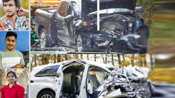 அமெரிக்காவில் கார் மீது வாகனம் மோதி விபத்து.. 3 இந்திய மாணவர்கள் பலி.. 4 பேர் படுகாயம்