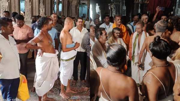 குழந்தை திருமணம்.. ஹேமசபேச தீட்சிதர் கைதுக்கு எதிராக போராடிய சிதம்பரம் தீட்சிதர்கள்.. தூக்கிய போலீஸ்