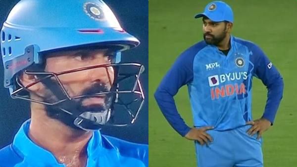 ஏ.. ஏ.. என்ன நடக்குது? அதிர்ச்சியாக பார்த்த ரோஹித்! அப்படியே ஸ்டன் ஆன தினேஷ் கார்த்திக்.. என்னாச்சு?