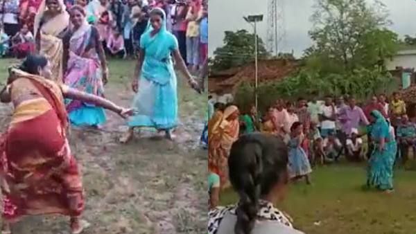 கபடி.. கபடி.. சேலை அணிந்து கொண்டு களத்தில் குதித்த வட மாநில சிங்கப்பெண்கள் - பரவும் வீடியோ