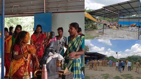 காளி தாயே! உன் கோயிலை இடிப்பவன் ரத்தம் கக்கி சாக வேண்டும்.. மிளகாய் பொடி அபிஷேகம் செய்த சாமியாடி