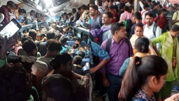 மித மிஞ்சிய கூட்டம்.. இளைஞர்களால் ஸ்தம்பித்து போன ரயில் நிலையம்.. என்னாச்சு?.. பரவும் வீடியோ!