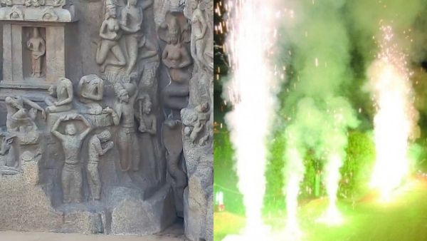 'வெடி போட வேற இடமே கிடைக்கலையா'.. அர்ச்சுனன் தபசு சிலை மீது பட்டாசு வெடித்த நபர்கள்.. பரபரப்பு