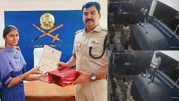 அரிவாளை காட்டி மிரட்டியும் அஞ்சாத இளம்பெண்.. சிசிடிவியால் பிடிபட்ட கோழி திருடர்கள்- டிஜிபி பாராட்டு!