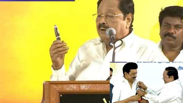 திடீர்னு நேரா போய் ஸ்டாலின் சட்டையில் கை வைத்த துரைமுருகன்.. 'அன்புக் கட்டளை'.. பொதுக்குழுவில் கலகல!