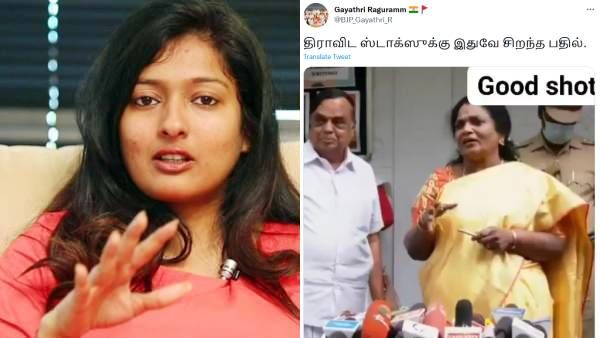 இங்க பாருங்க! திராவிட ஸ்டாக்ஸுக்கு சிறந்த பதிலடி!தமிழிசையின் வீடியோ பகிர்ந்து சாடிய காயத்ரி ரகுராம்