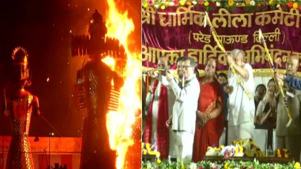 டெல்லியில் ராவணனை எரித்து ராம லீலா- துணை ஜனாதிபதி ஜெகதீப் தன்கர், ராம்நாத் கோவிந்த் பங்கேற்பு!