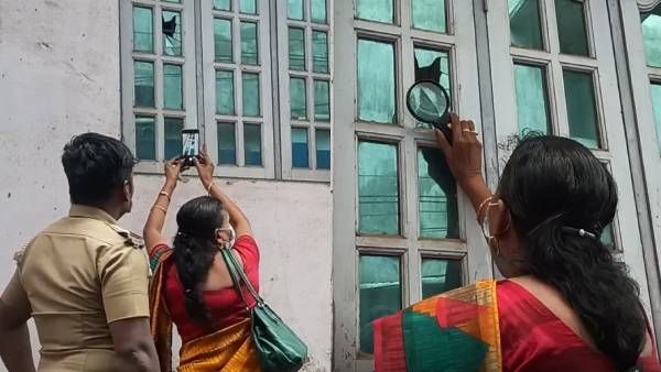 தொடரும் “அட்டாக்”.. பாஜக பிரமுகர் வீட்டில் விழுந்த கல் - சிதறிய கண்ணாடி! சென்னையில் பதற்றம்