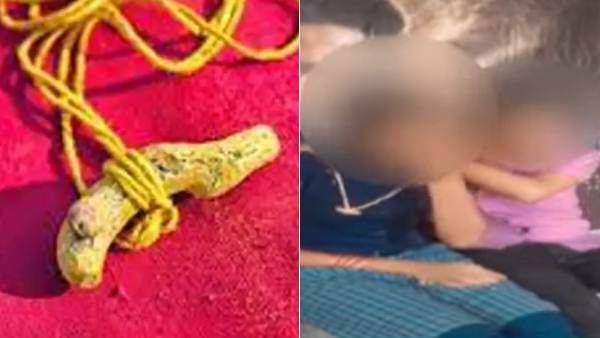 பேருந்து நிறுத்தத்தில் பள்ளி மாணவிக்கு தாலி கட்டிய மாணவர்.. பரவும் வீடியோ.. பதைபதைத்த பெற்றோர்கள்