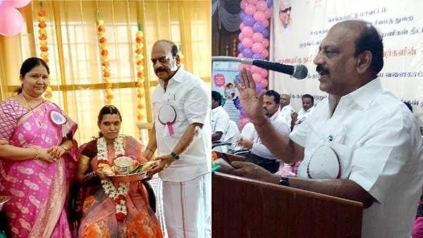 மாமியார் பேச்சை கேட்காதே! வயிறு எரியுது! பிள்ளைகளுக்கு தமிழ் பெயர் வைங்க! அமைச்சர் அன்பரசன் உருக்கம்!