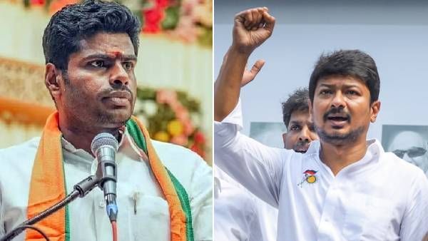 இந்தி திணிப்பு பேசும் உதயநிதி ஸ்டாலின்.. இந்தி படத்தை விநியோகிப்பது ஏன்? சீறும் அண்ணாமலை!