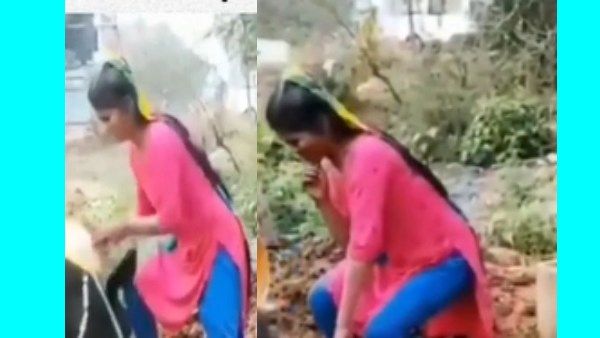 யார் பாருங்க.. போயும் போயும் எருமை மாட்டுக்கு முன்னாடி.. அதுவும் தண்ணி தொட்டிக்குள்ளே.. ஆமா, அதென்ன?