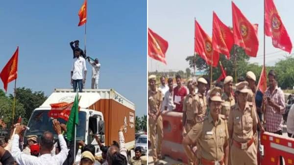 விரட்டியடித்த தெலுங்கர்கள்.. பதிலடி கொடுத்த நாம் தமிழர்கள்! கைது செய்த போலீஸ் -ஆந்திர எல்லையில் பரபர