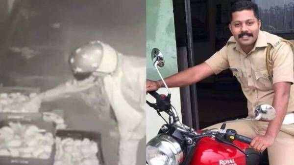 மூக்கை துளைத்த வாசனை..! ஆசையை அடக்க முடியாமல் 'கை' வைத்த போலீஸ் எஸ்.ஐ - இப்போ மானம் போச்சே!