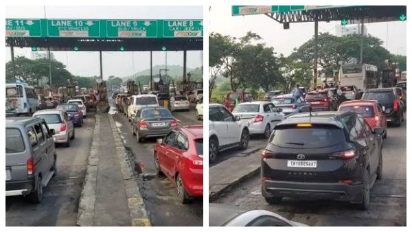 பரனூர் பக்கம் போறீங்களா? மூச்சு முட்டும் அளவுக்கு டிராபிக்.. காலையிலேயே இந்த நிலையா! புலம்பும் மக்கள்