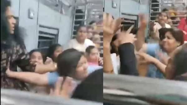 சீட் பிடிக்க இப்படியா!.. ரத்தம் சொட்ட சொட்ட.. மின்சார ரயிலில் அடித்து உருண்ட பெண்கள்..பரவும் வீடியோ