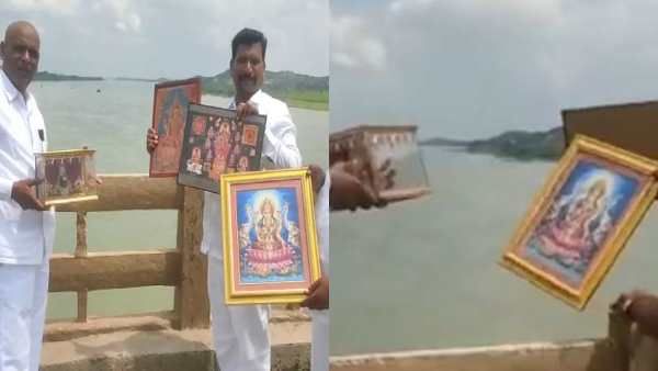 கர்நாடகாவில், அம்பேத்கர் வழியில் புத்த மதத்திற்கு மாறிய 500 தலித்துகள்! சாமி படங்களை ஆற்றில் வீசினர்