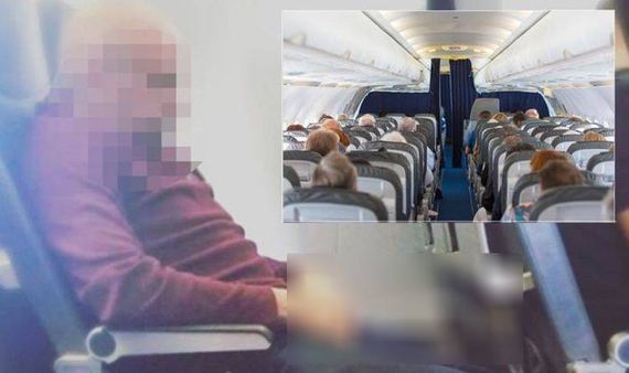 பறந்து கொண்டிருந்த விமானம்.. சக பயணி மீது தெறித்த 